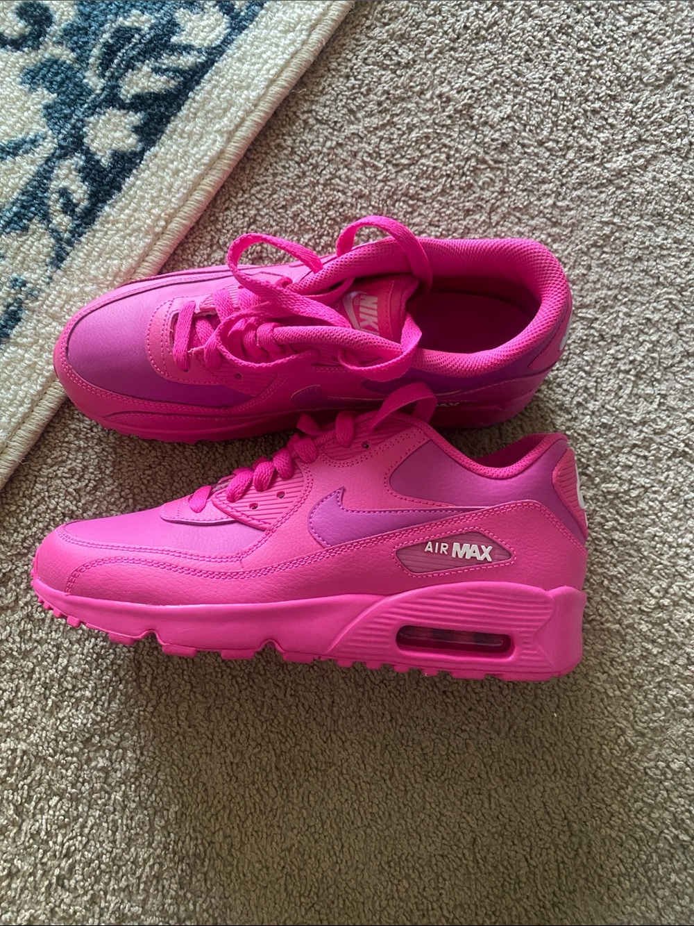 Nike Kids' Air Max 90 Sneakers - Hot Pink